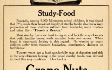1915 Ad Grape Nuts Cereal Food Study Minnesota Children Breakfast Girl Healthy - Original Print Ad