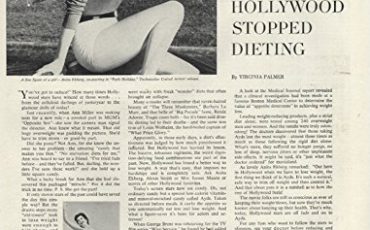 Anita Ekberg on Why Hollywood Stopped Dieting - Ayds Diet Candy ad 1958 LHJ